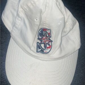 New Era Seattle Mariners White Adjustable Hat
